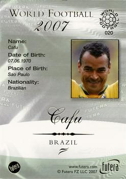 2007 Futera World Football Foil #20 Cafu Back