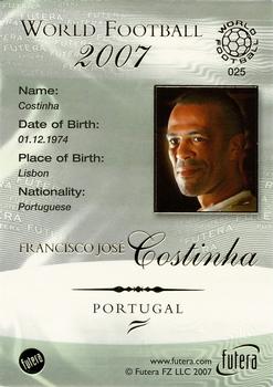2007 Futera World Football Foil #25 Costinha Back