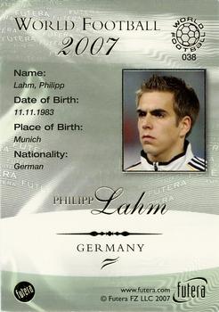 2007 Futera World Football Foil #38 Philipp Lahm Back