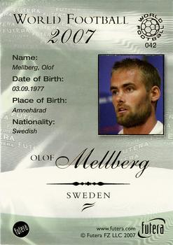2007 Futera World Football Foil #42 Olof Mellberg Back
