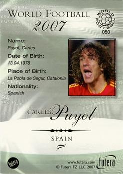 2007 Futera World Football Foil #50 Carles Puyol Back