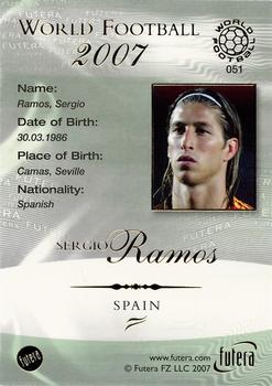 2007 Futera World Football Foil #51 Sergio Ramos Back
