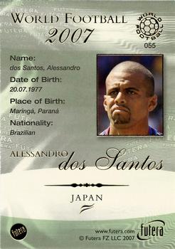 2007 Futera World Football Foil #55 Alessandro dos Santos Back