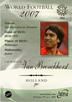 2007 Futera World Football Foil #62 Giovanni van Bronckhorst Back