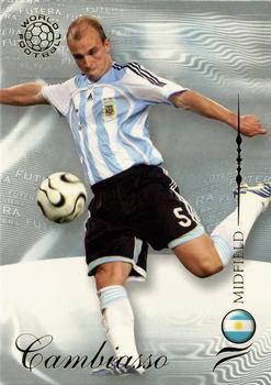 2007 Futera World Football Foil #72 Esteban Cambiasso Front