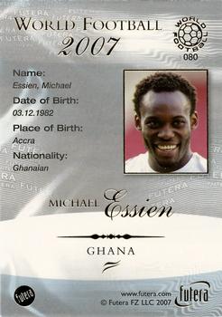 2007 Futera World Football Foil #80 Michael Essien Back