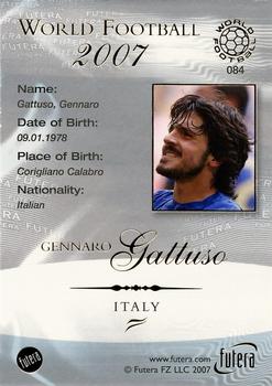 2007 Futera World Football Foil #84 Gattuso Back
