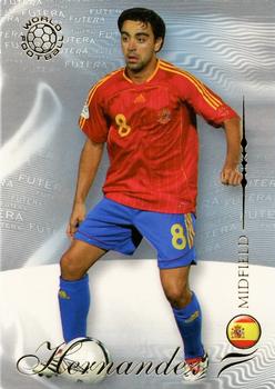 2007 Futera World Football Foil #90 Xavi Hernandez Front