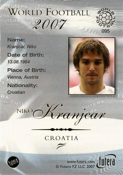 2007 Futera World Football Foil #95 Niko Kranjcar Back