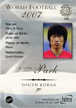 2007 Futera World Football Foil #106 Ji-Sung Park Back
