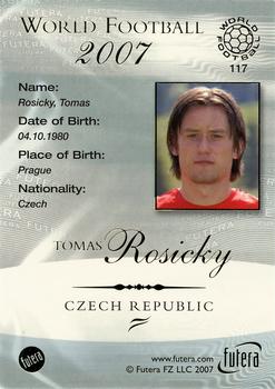 2007 Futera World Football Foil #117 Tomas Rosicky Back