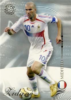 2007 Futera World Football Foil #132 Zinedine Zidane Front