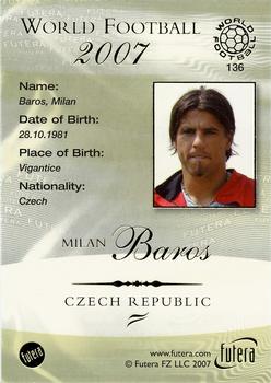 2007 Futera World Football Foil #136 Milan Baros Back