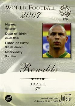 2007 Futera World Football Foil #176 Ronaldo Back