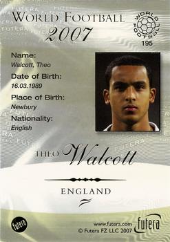 2007 Futera World Football Foil #195 Theo Walcott Back