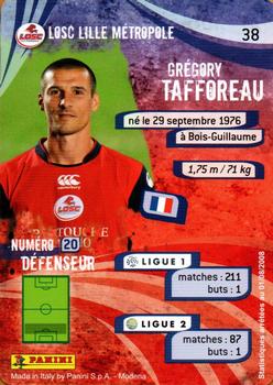 2009 Panini Foot Cards #38 Grégory Tafforeau Back