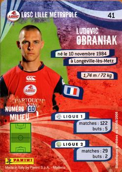 2009 Panini Foot Cards #41 Ludovic Obraniak Back