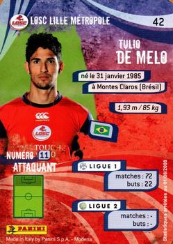 2009 Panini Foot Cards #42 Tulio De Melo Back