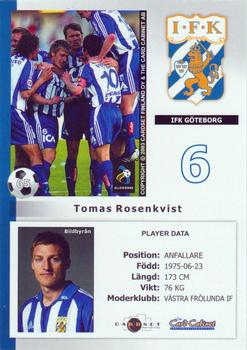 2003 Card Cabinet Allsvenskan #65 Tomas Rosenkvist Back