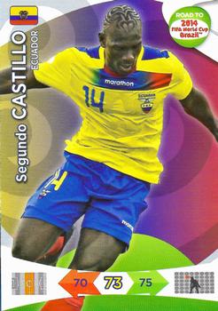 2013 Panini Adrenalyn XL Road to 2014 FIFA World Cup Brazil - Team Update Ecuador #NNO Segundo Castillo Front