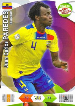 2013 Panini Adrenalyn XL Road to 2014 FIFA World Cup Brazil - Team Update Ecuador #NNO Juan Carlos Paredes Front