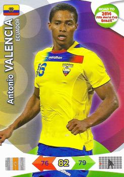 2013 Panini Adrenalyn XL Road to 2014 FIFA World Cup Brazil - Team Update Ecuador #NNO Antonio Valencia Front