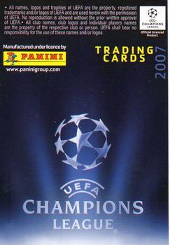 2007 Panini UEFA Champions League #147 Louis Saha Back