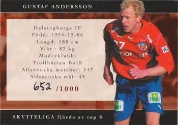 2004 Card Cabinet Allsvenskan - Skytteliga #4 Gustaf Andersson Back