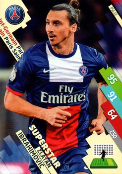 2014-15 Panini Adrenalyn XL Ligue 1 #PSG-12 Zlatan Ibrahimovic Front