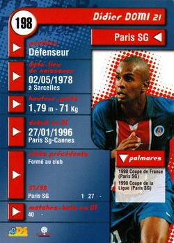 1998-99 DS France #198 Didier Domi Back