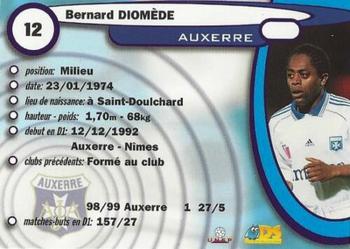 1999-00 DS France Foot #12 Bernard Diomede Back