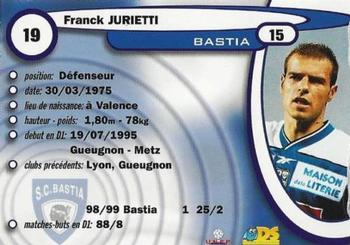 1999-00 DS France Foot #19 Franck Jurietti Back