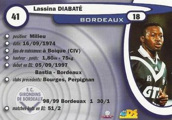 1999-00 DS France Foot #41 Lassina Diabate Back