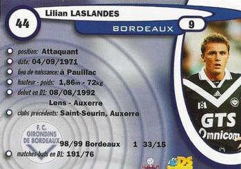 1999-00 DS France Foot #44 Lilian Laslandes Back