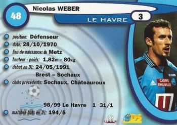 1999-00 DS France Foot #48 Nicolas Weber Back
