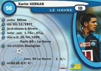1999-00 DS France Foot #56 Karim Kerkar Back
