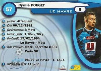 1999-00 DS France Foot #57 Cyrille Pouget Back