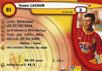1999-00 DS France Foot #61 Yoann Lachor Back