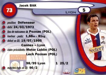 1999-00 DS France Foot #73 Jacek Bak Back
