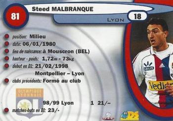 1999-00 DS France Foot #81 Steed Malbranque Back