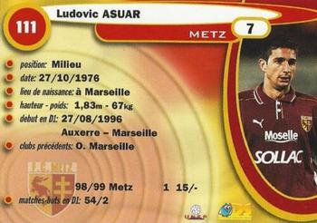 1999-00 DS France Foot #111 Ludovic Asuar Back