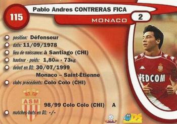 1999-00 DS France Foot #115 Pablo Contreras Fica Back