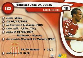 1999-00 DS France Foot #122 Francisco Da Costa Back