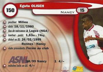 1999-00 DS France Foot #150 Egutu Oliseh Back