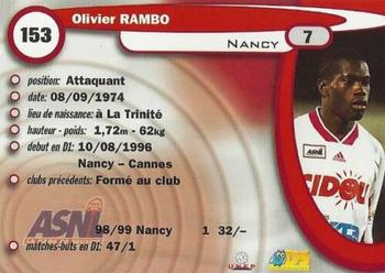 1999-00 DS France Foot #153 Olivier Rambo Back