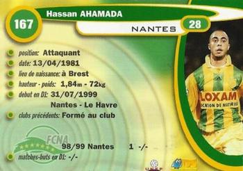 1999-00 DS France Foot #167 Hassan Ahamada Back