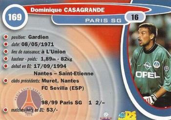 1999-00 DS France Foot #169 Dominique Casagrande Back