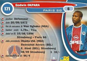 1999-00 DS France Foot #171 Godwin Okpara Back