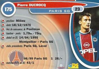 1999-00 DS France Foot #175 Pierre Ducrocq Back