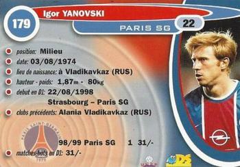 1999-00 DS France Foot #179 Igor Yanovski Back